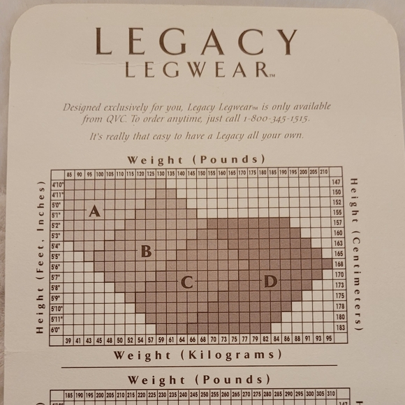 Legacy Legwear Body Shaper Pantyhose Size B Color Chestnut New In Box - Picture 9 of 10
